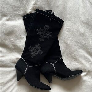 Cole Haan Black Knee-High Women's Boots